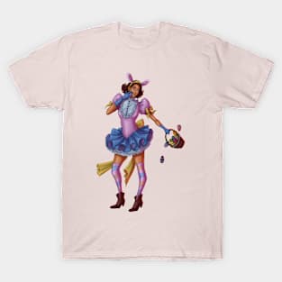 Clumsy pinup with Easter eggs T-Shirt